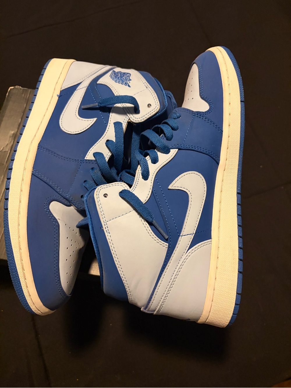 Jordan Men's Athletic Shoes in Blue and White